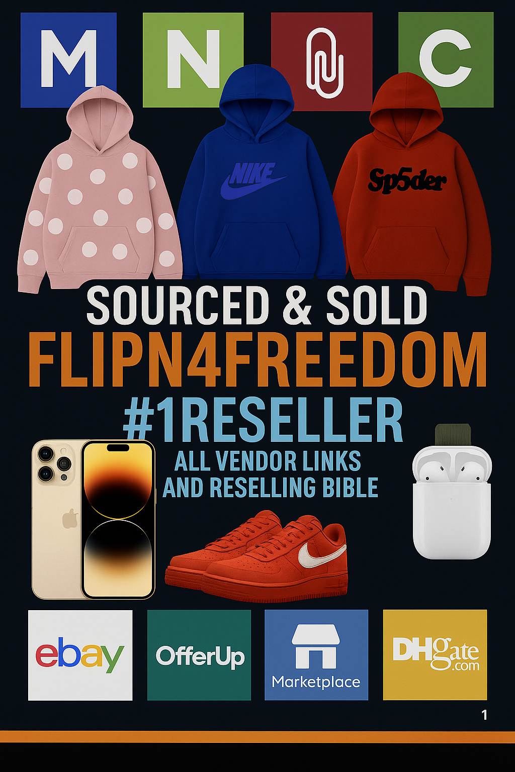 Flipn4Freedom: Vendors + Ebook/Reselling Gudie + Receipt Generator